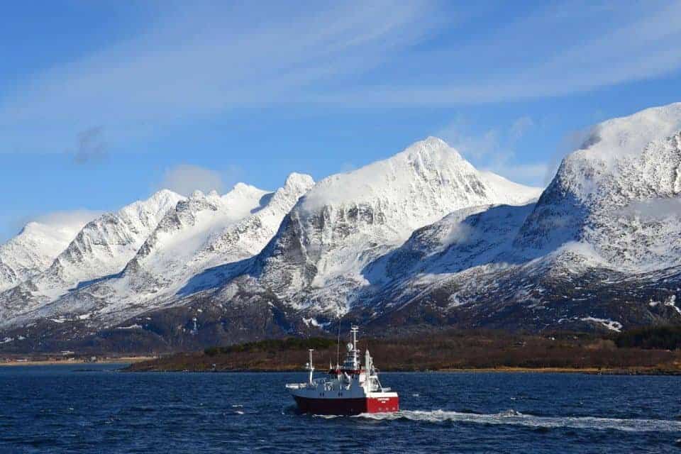 De syv søstre bjegtoppe i Nordnorge