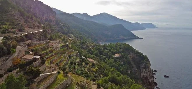 Mallorcas bjerge Serra de Tramuntana terrasser