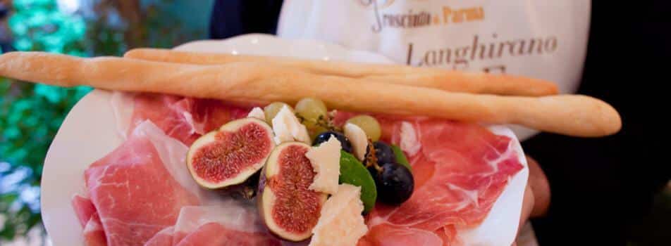 Prosciutto di parma med figner fra Emilia Romagna, Italien