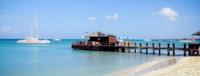 Ankomst til Aruba, Caribien