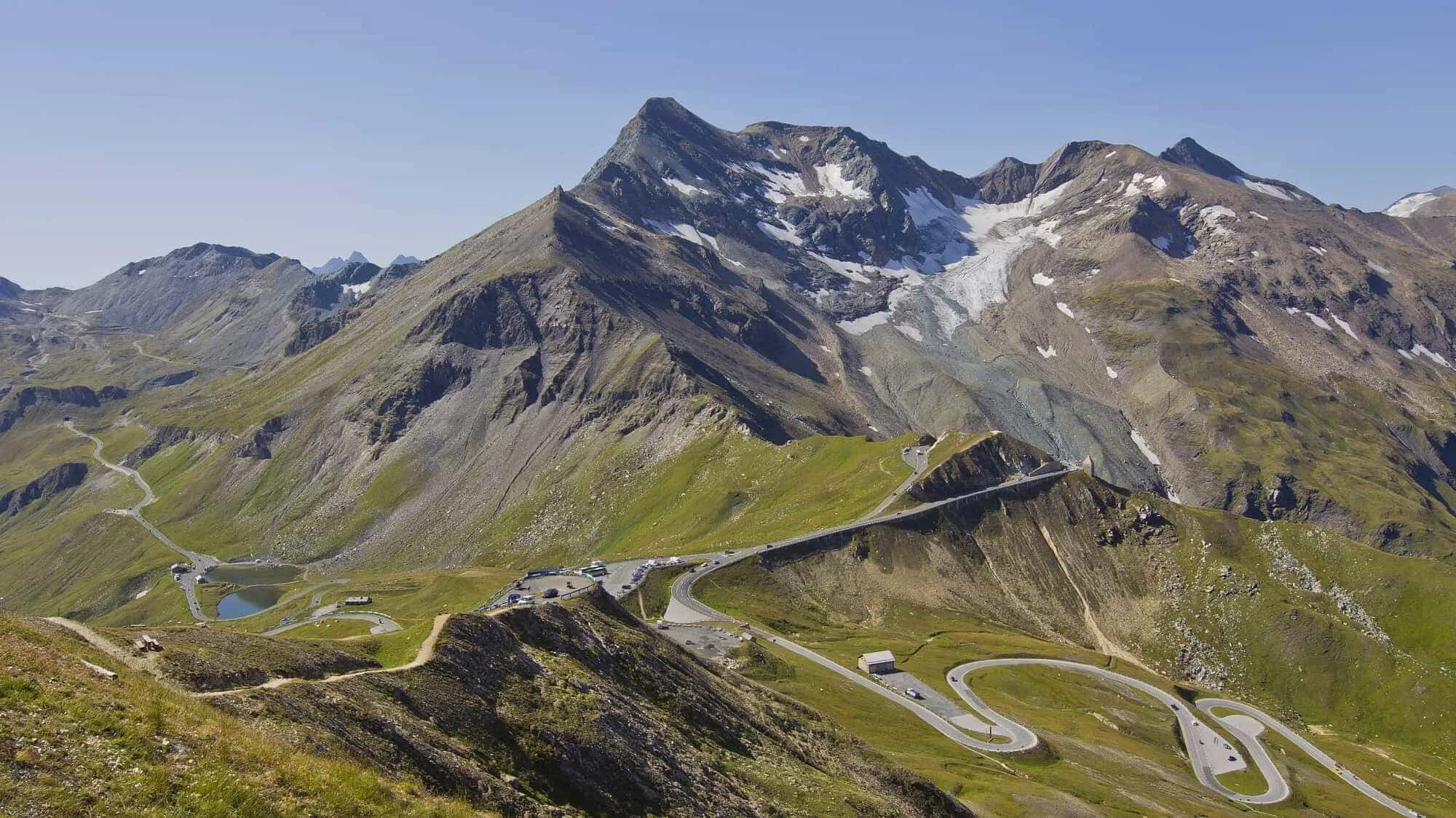 grossglockner store natur — grossglockner-hochalpenstrasse i Østrig