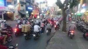 Kærlighed i dag og krigsminder i Ho Chi Minh City, Vietnam