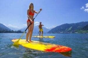 Fra kold gletsjer is til varm badesø i Østrig, Zell an See, Kaprun
