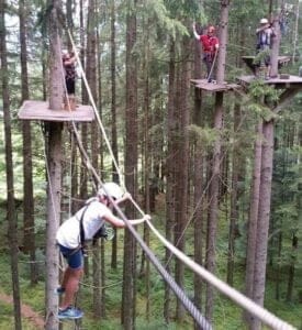 En dag som Tarzan i trækronerne i Wildschönau