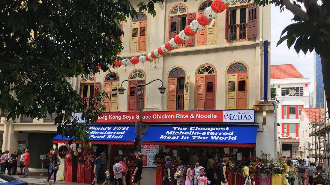 Michelin stjerne for streetfood i Singapore