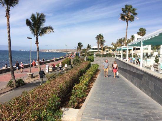 Gran Canaria. Melanores strandpromenade