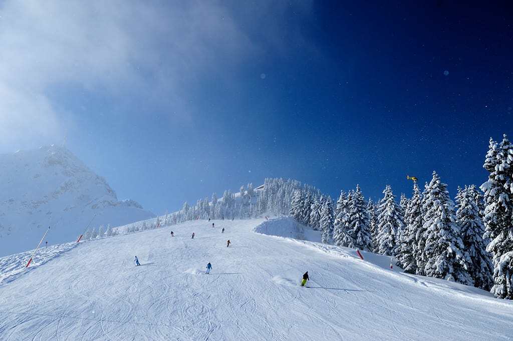 På skiferie i Sankt Johann i Tyrol