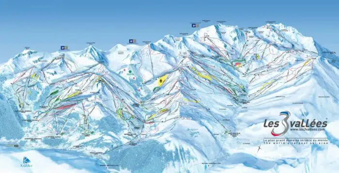 Val Thorens pistekort