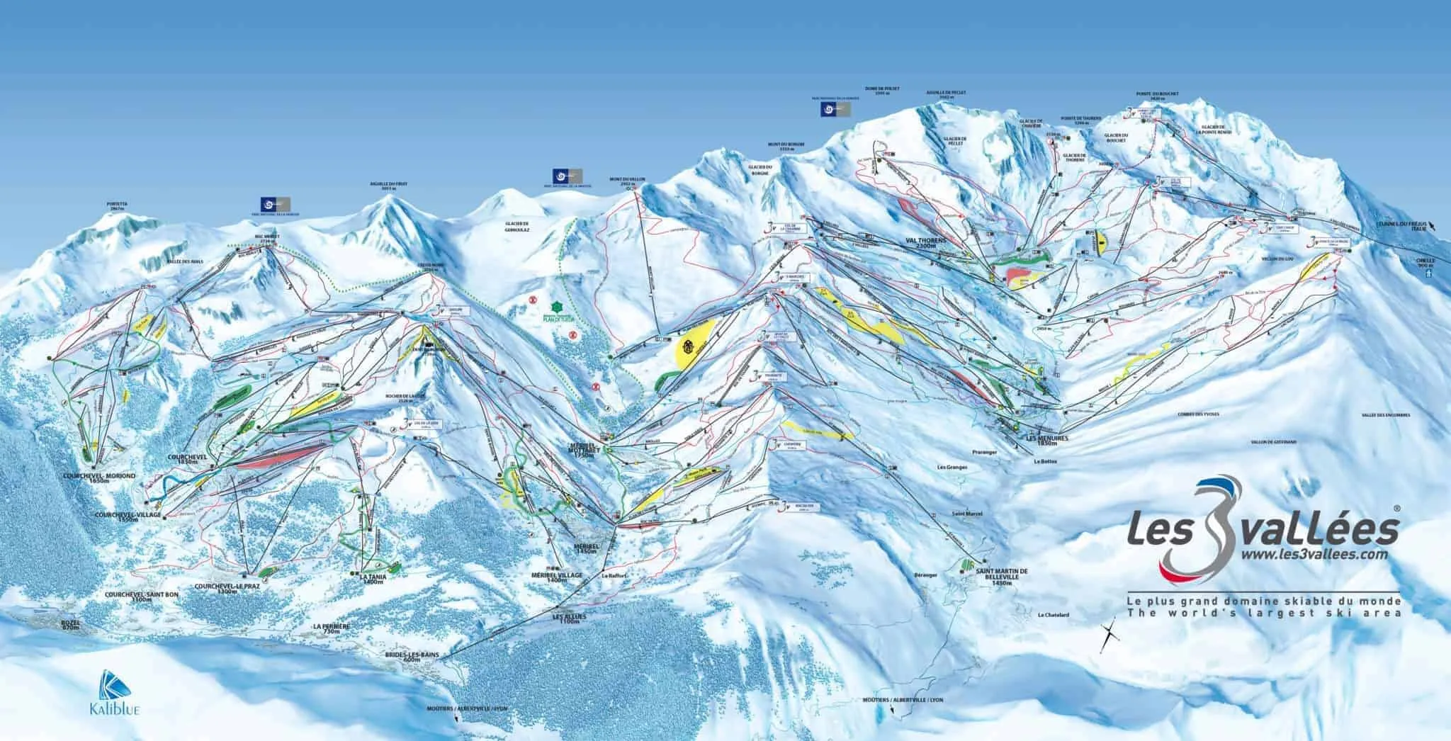 Val Thorens pistekort
