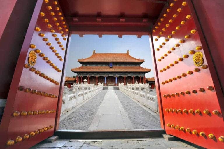 Kina, beijing forbidden city