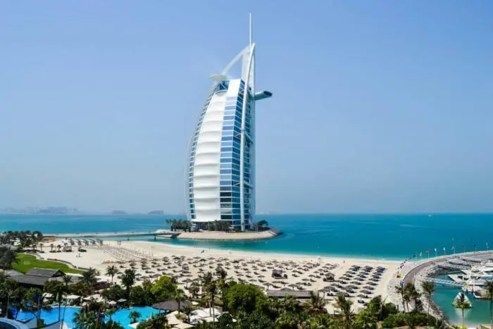 Rejser til Dubai. Burj Al Arab hotel
