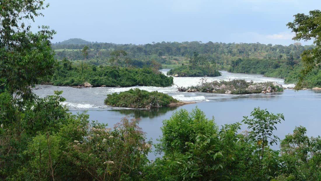 Nilen nær Jinja i Uganda