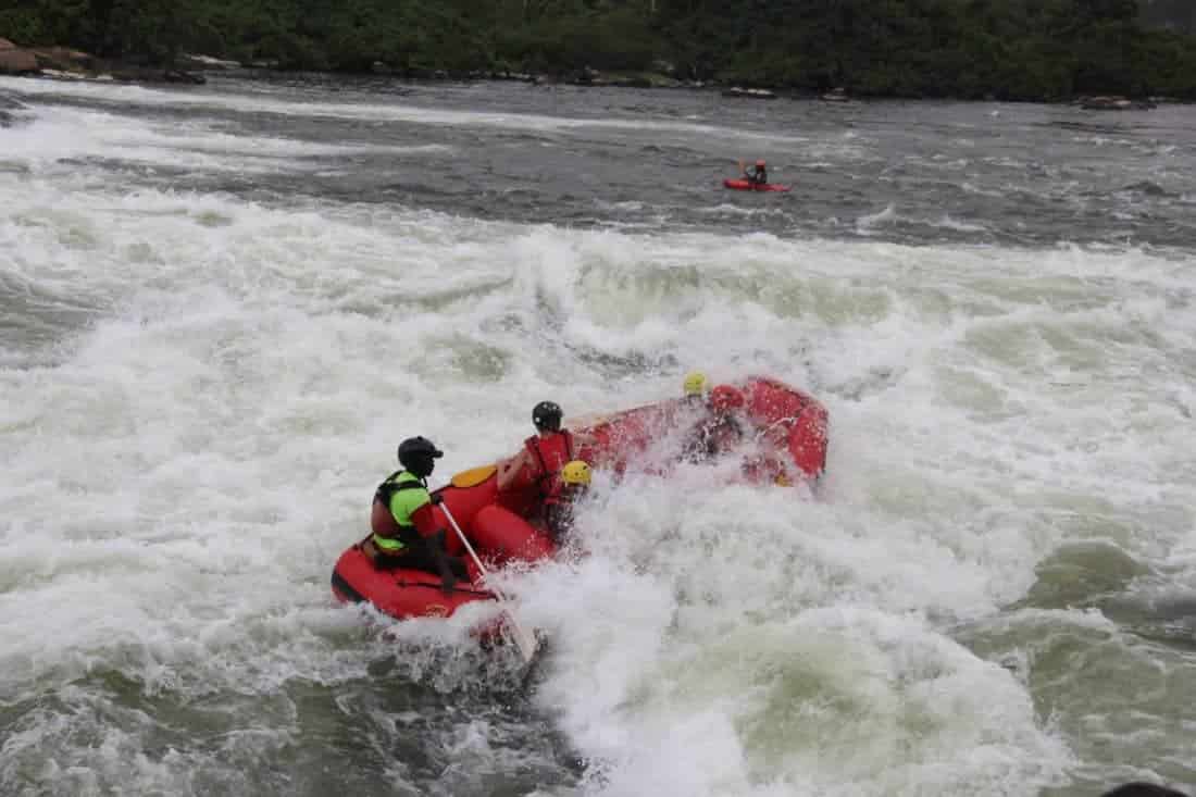 Riverrafting og Bungy jump i Nilen i Jinja Ouganda