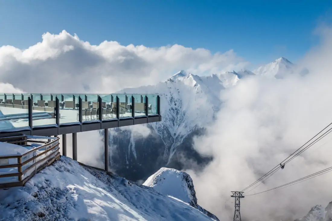 Samnaun ski terrasse