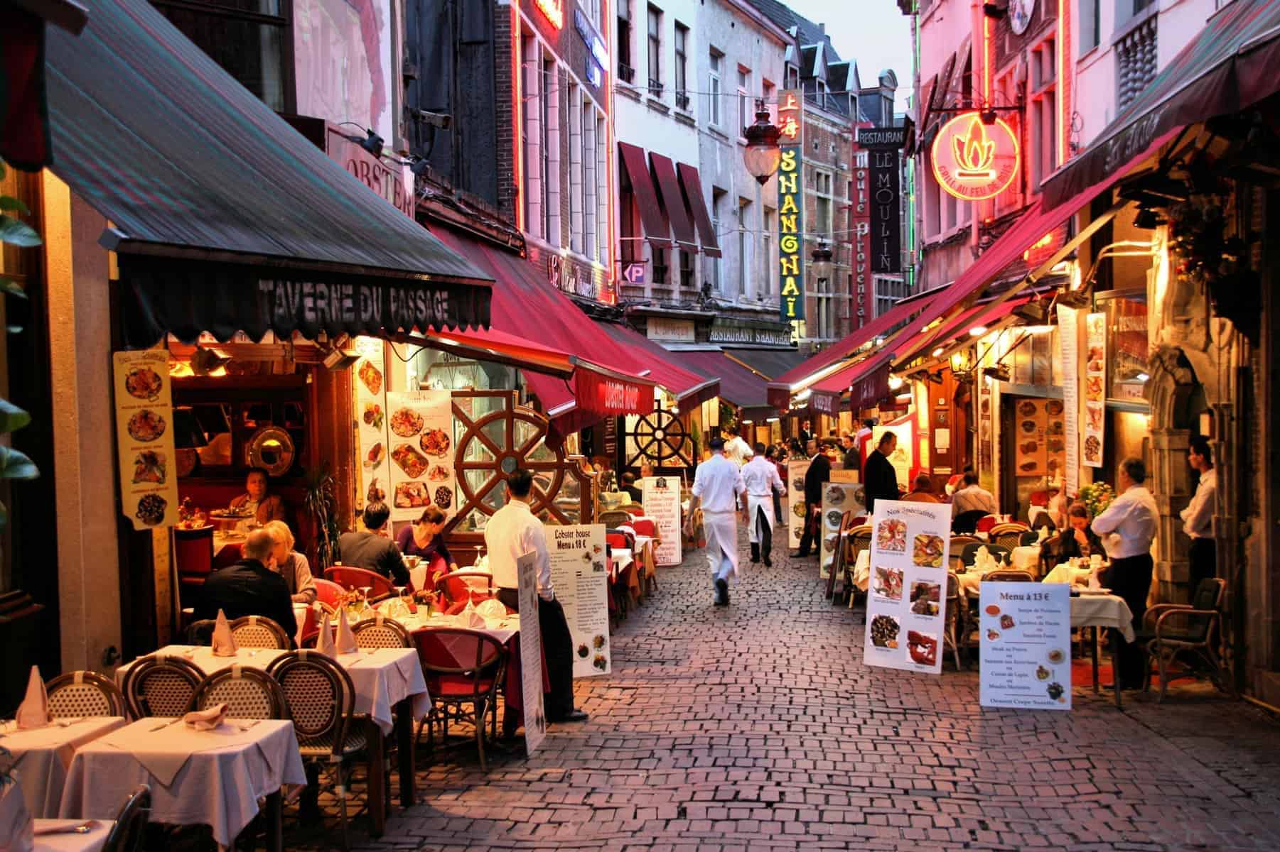 Bruxelles i Belgien er livsnydernes by