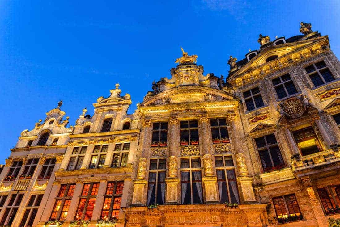 bruxelles grand place om natten