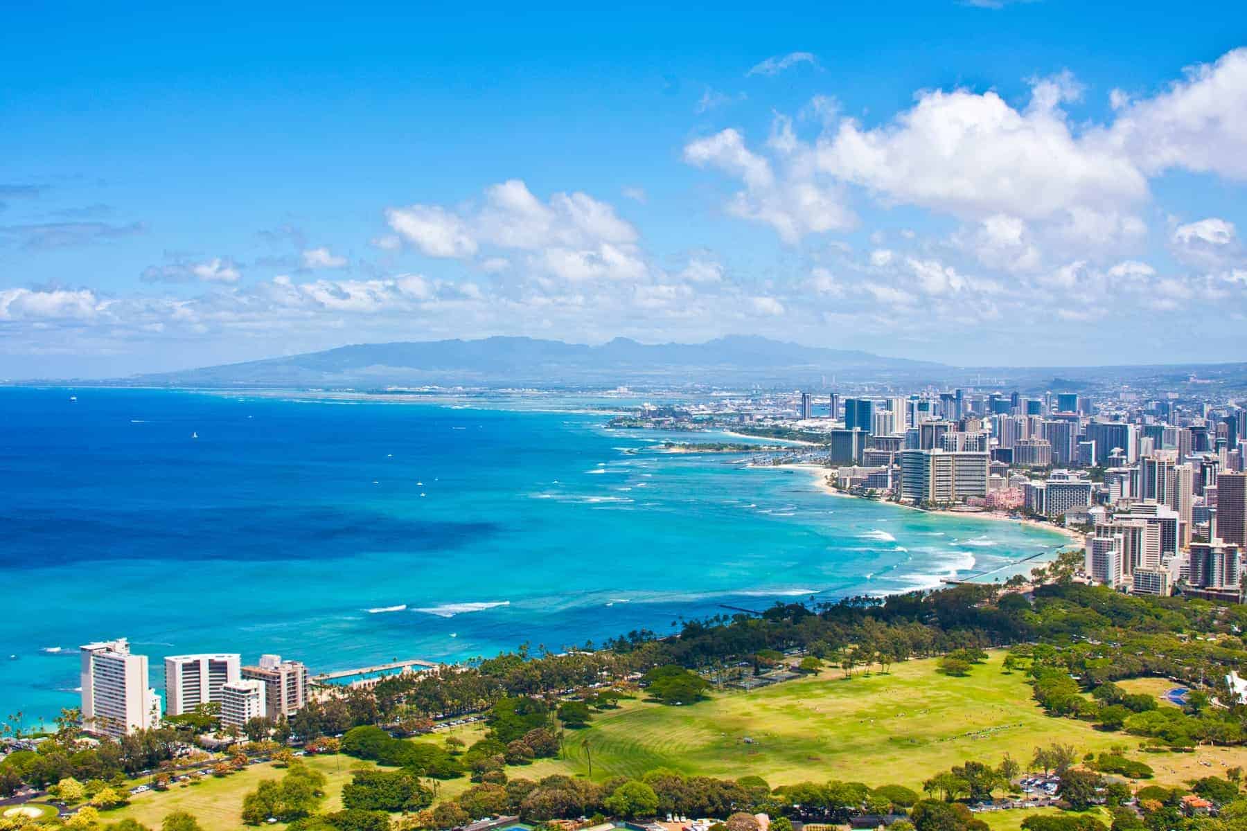 Oahu skyline, Hawaii