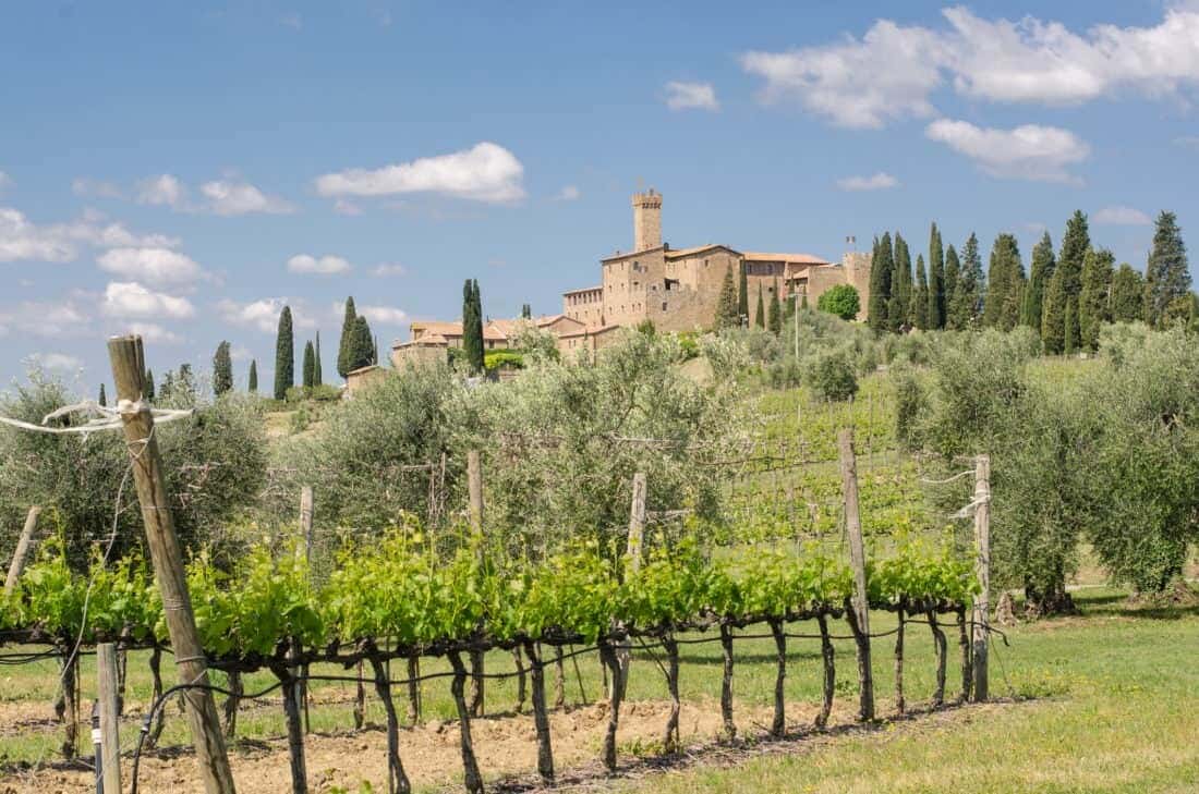 Montalcino i Toscana