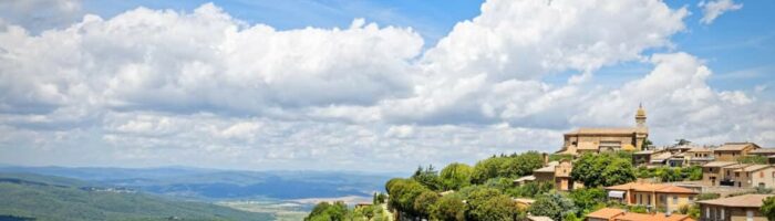 Italiens vindistrikter Montalcino i Toscana