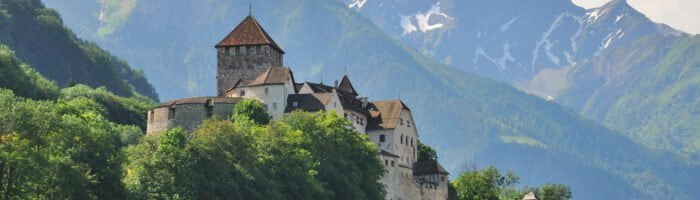 Vaduz slottet Liechtenstein