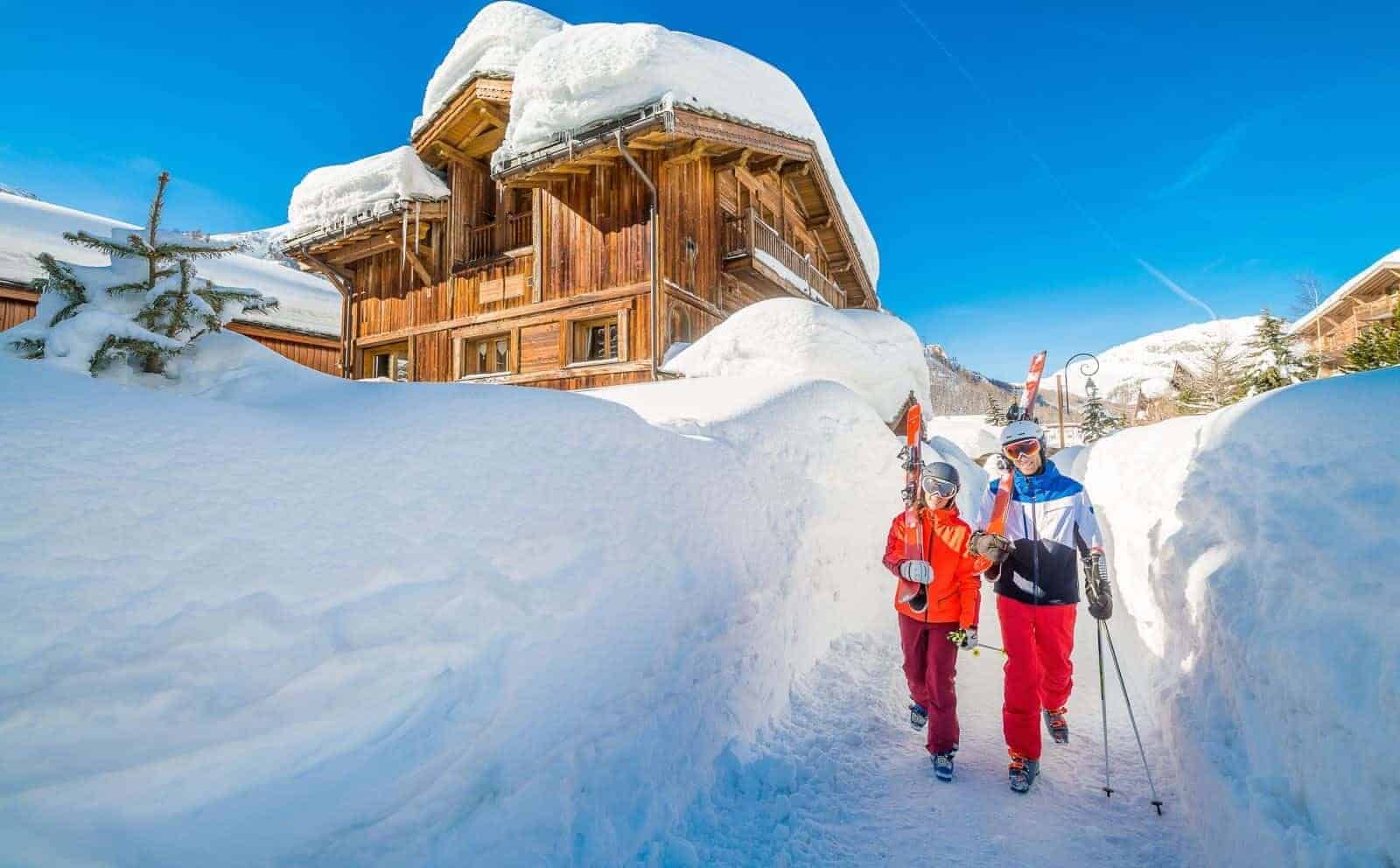 Val d'Isere, top skidestination, her Danski