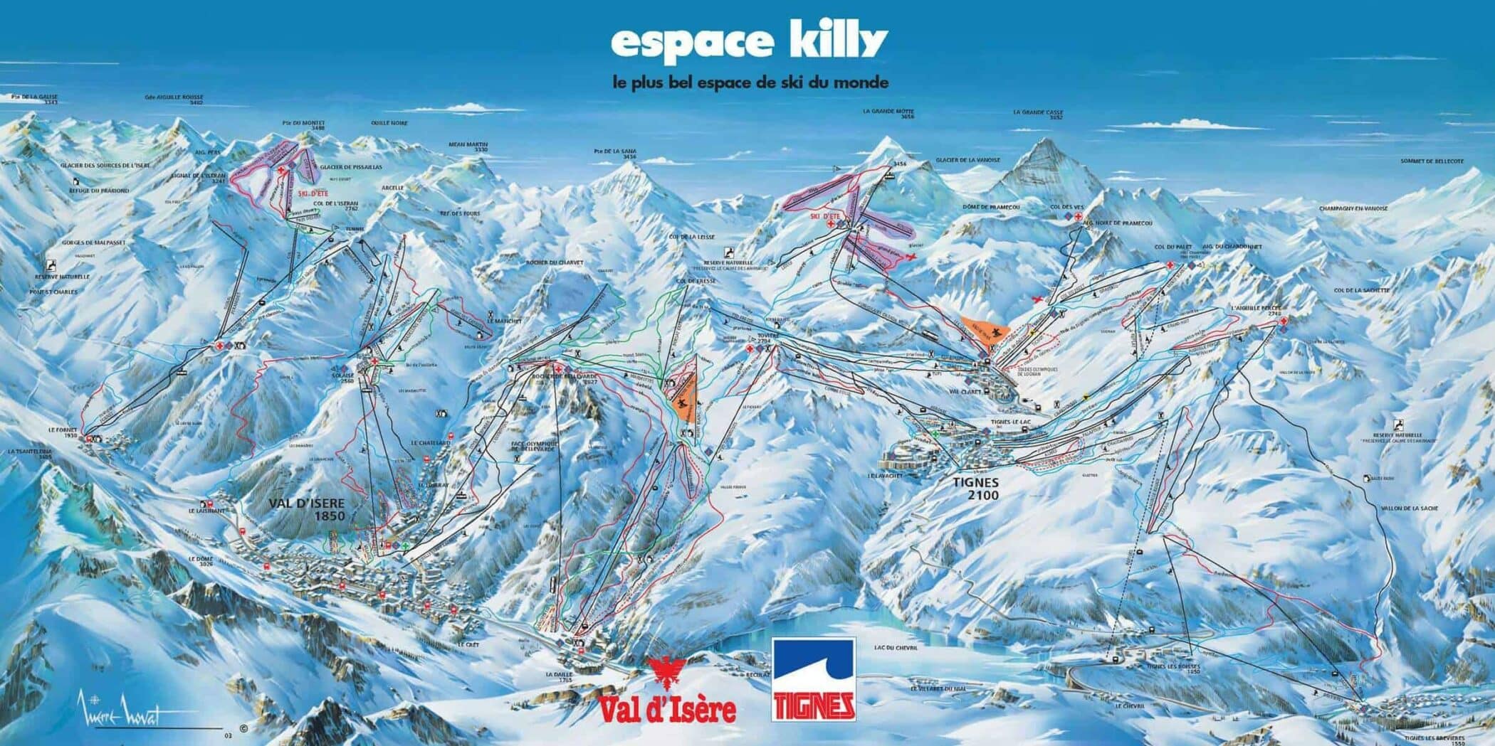 Val d'Isère pistekort