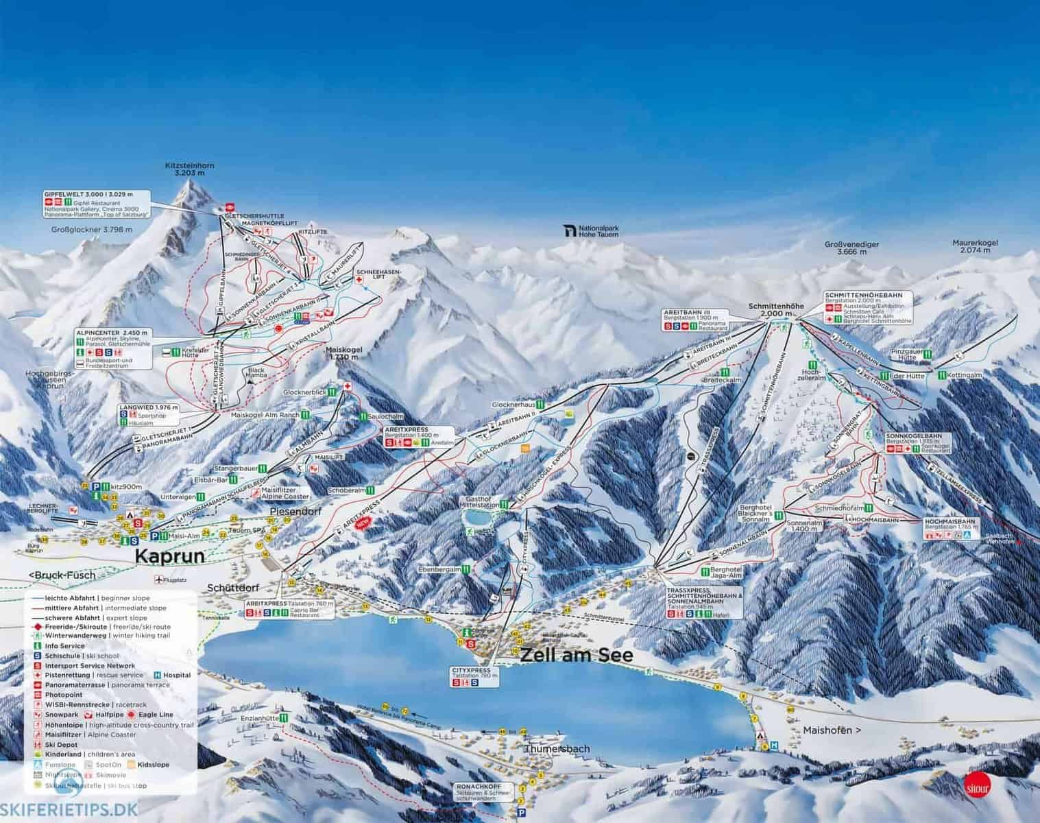 Zell-am-See pistekort