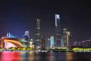 Guangzhou International Finance Centre & CTF Finance Centre, called Twin Towers, are landmarks in Guangzhou City, which are located in the central axis of the city in Zhujiang New Town.