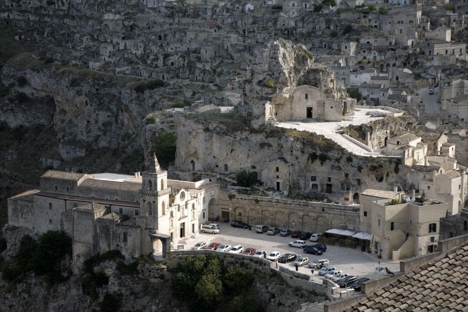 Matera centrum. Basilicata, Italien