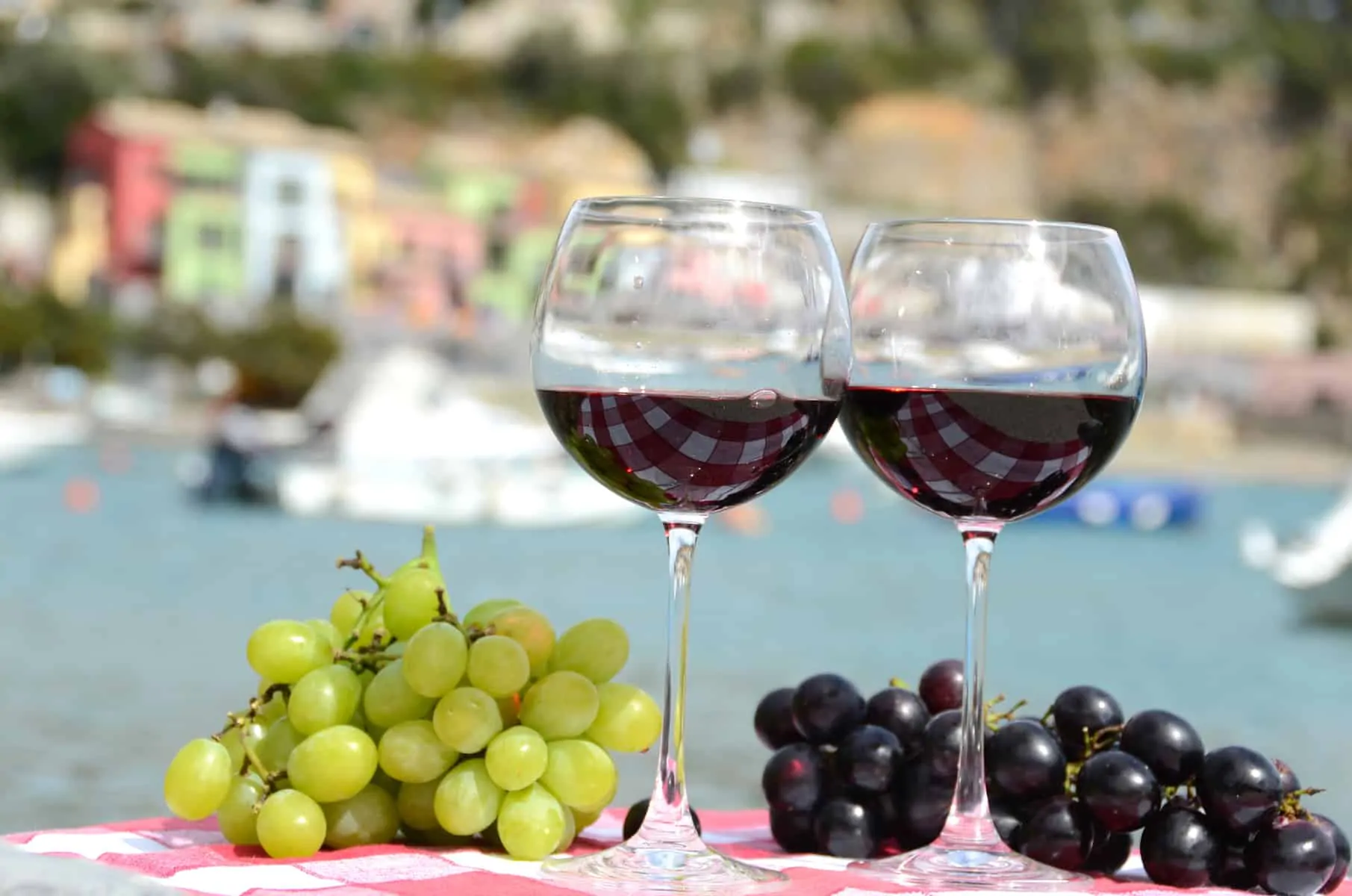 Lækker vin i Portvenere, Liguria Italien