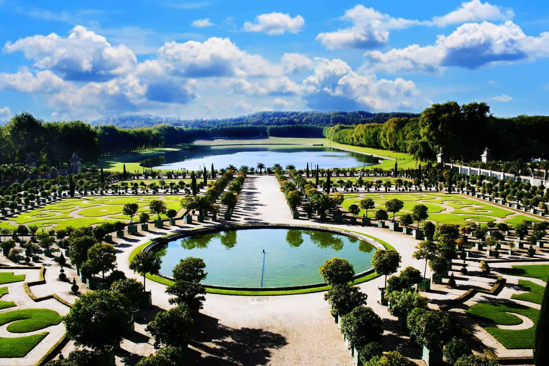 Versailles, royal garden i Paris