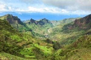 Serra MalRejser til Kap Verde. Serra Malagueta mountains in Santiago Island Cape Verde