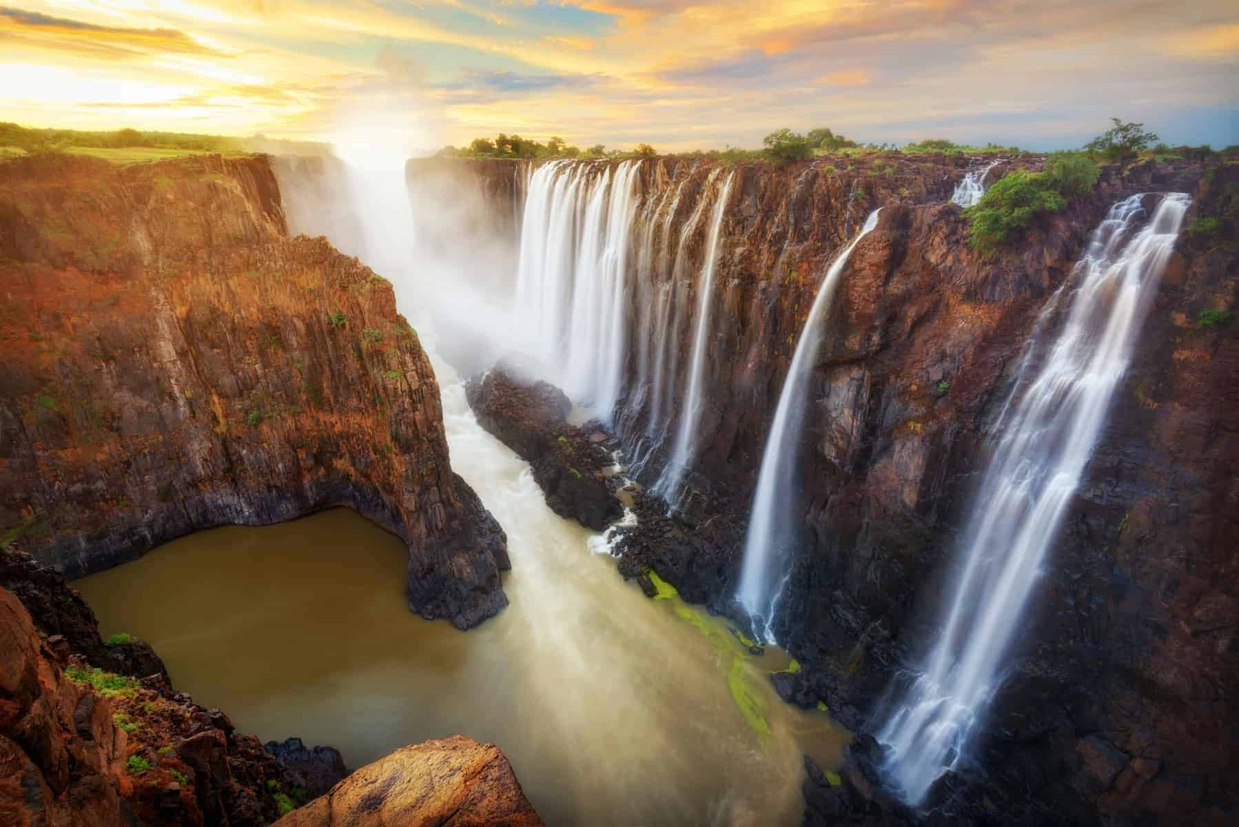 Victoria Falls in Zambia and Zimbabwe taken in 2015