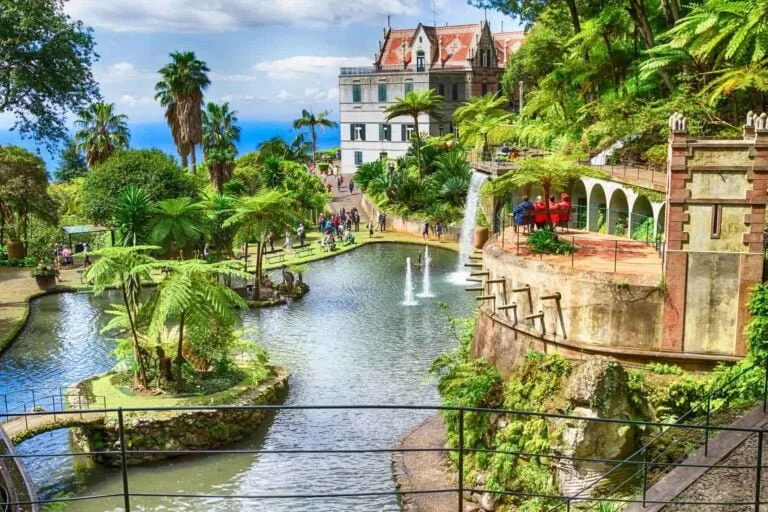 Madeira. Scenic of Monte Palace Tropical Garden. Funchal, Madeira Island, Portugal
