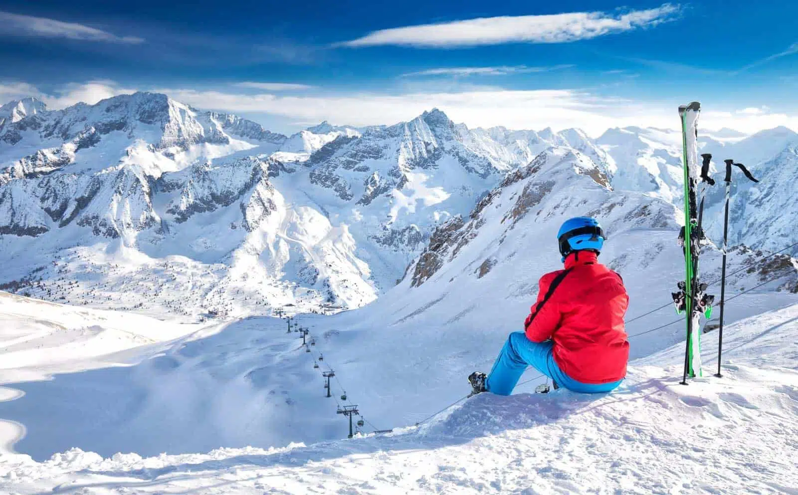 Passo tonale udsigt over området
