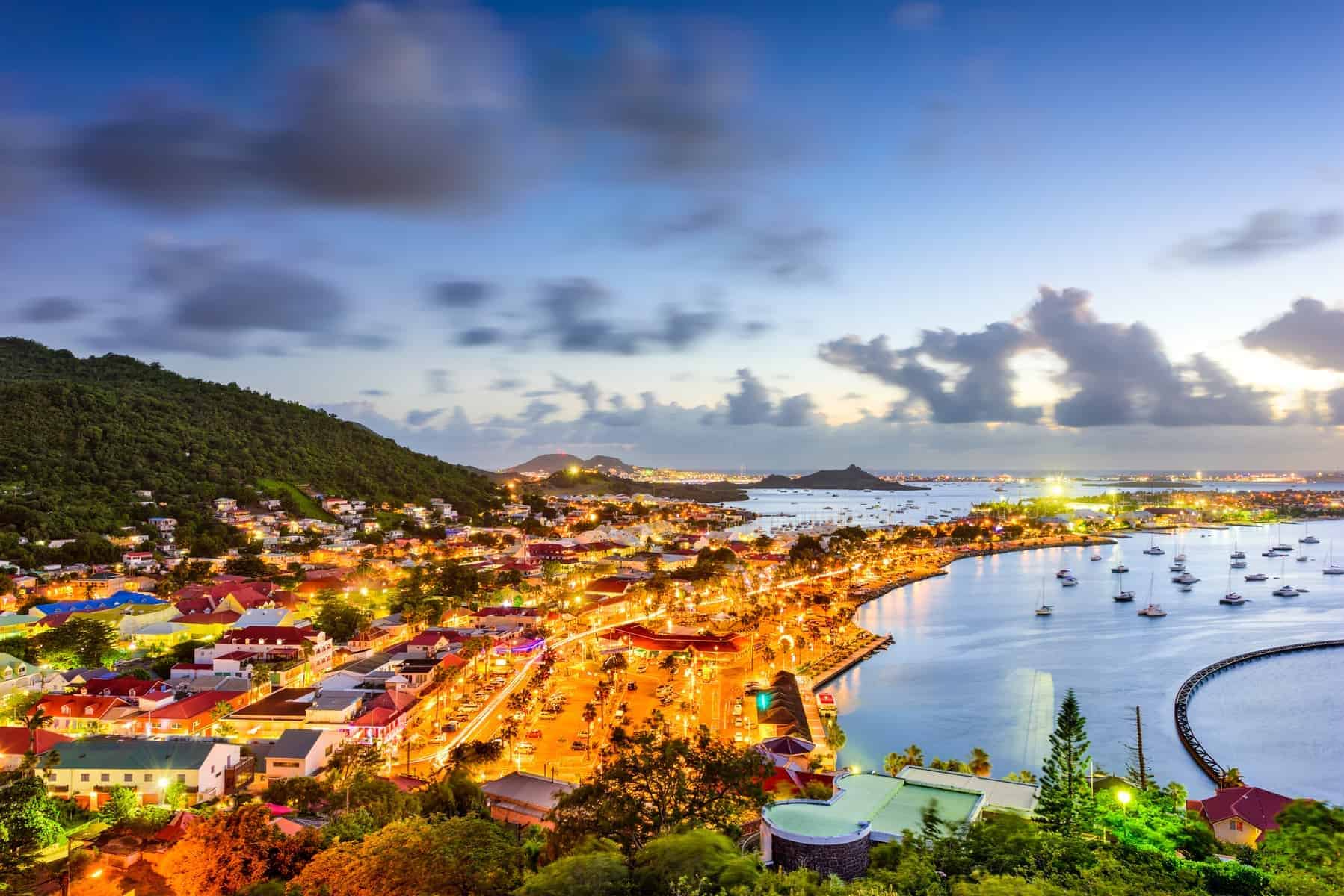 Marigot St. Martin Skyline