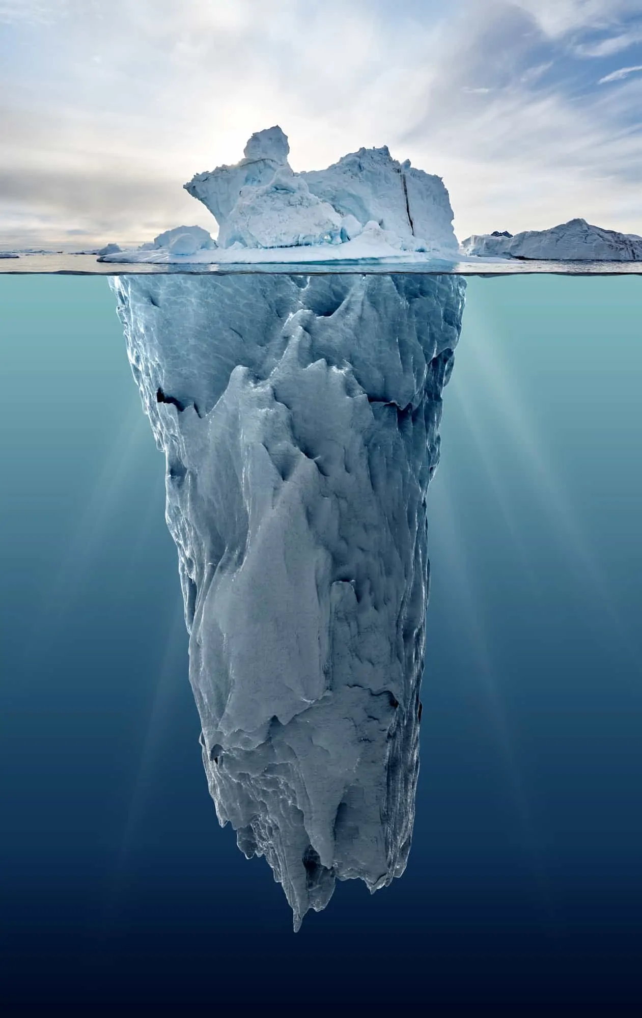 Klassikeren: 9/10 af et isbjerg i runde tal er under havoverfladen