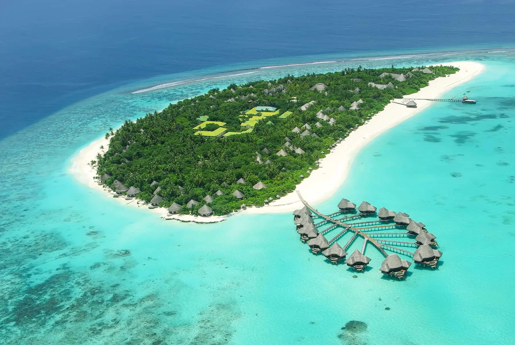 Bedste ø-ferie i hele verden - Maldiverne, snorkeling nær bungalows