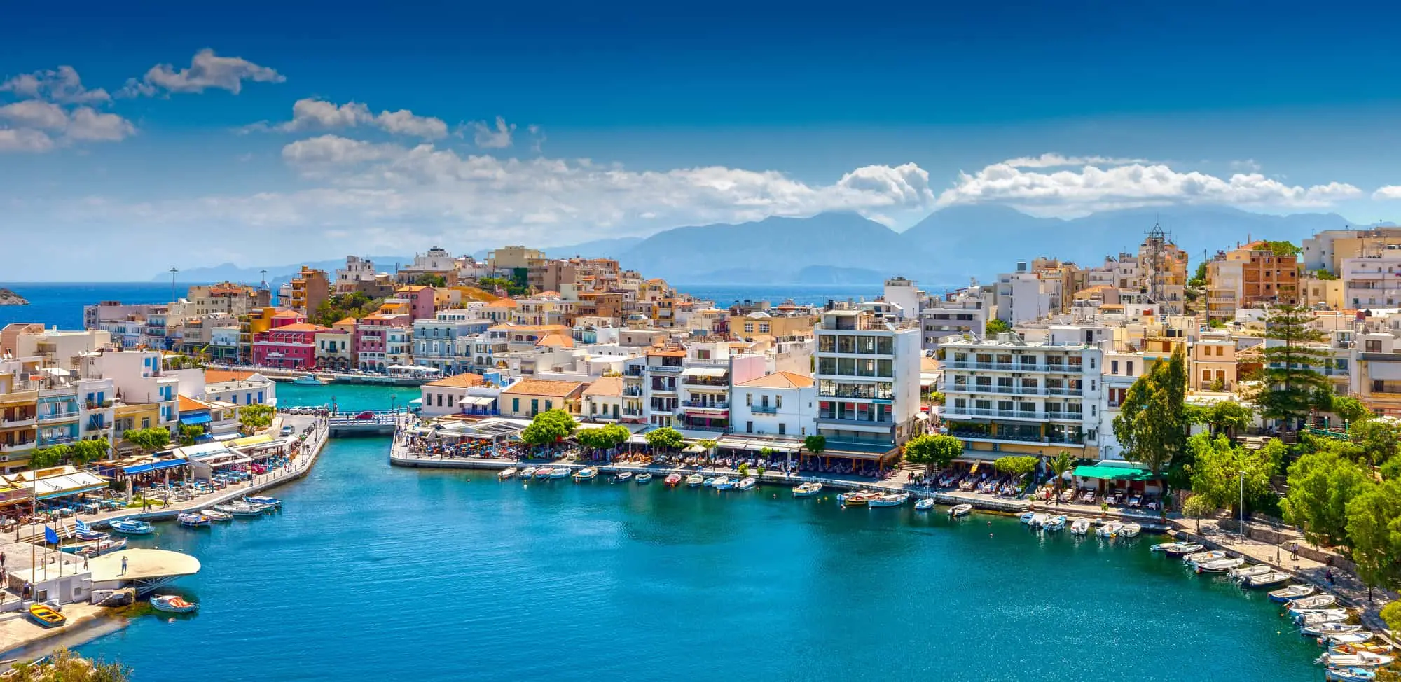 Kreta og Agios Nikolaos. Rhodos, Lindos Bay. Find dit rejsebureau til Grækenland