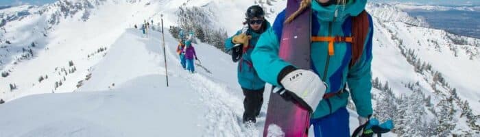 Snowbird, happy skiers on top of the world