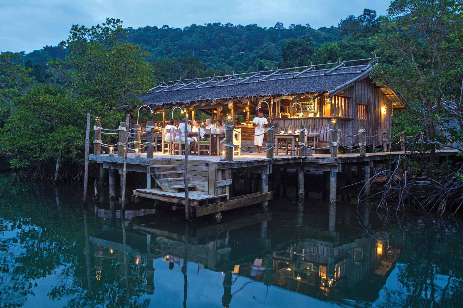 Soneva resort restaurant in Thailand