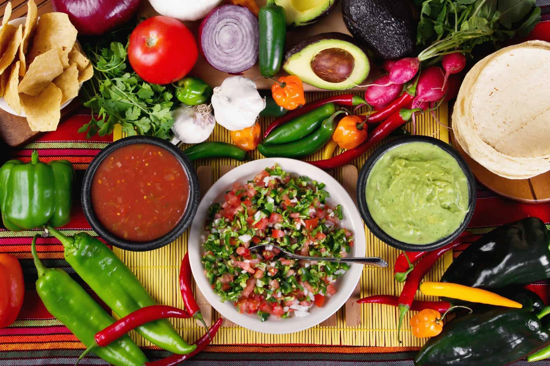 Mexicansk mad fra enchiladas til tacos.