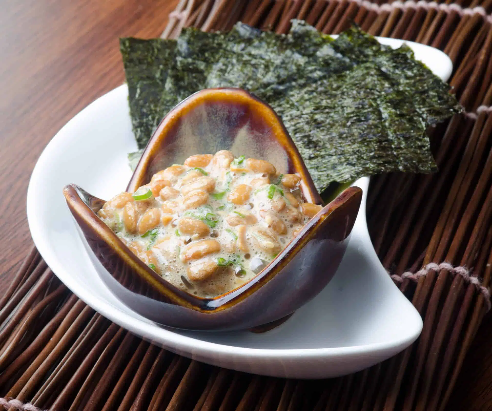 Natto japansk mad fermenterde bønner