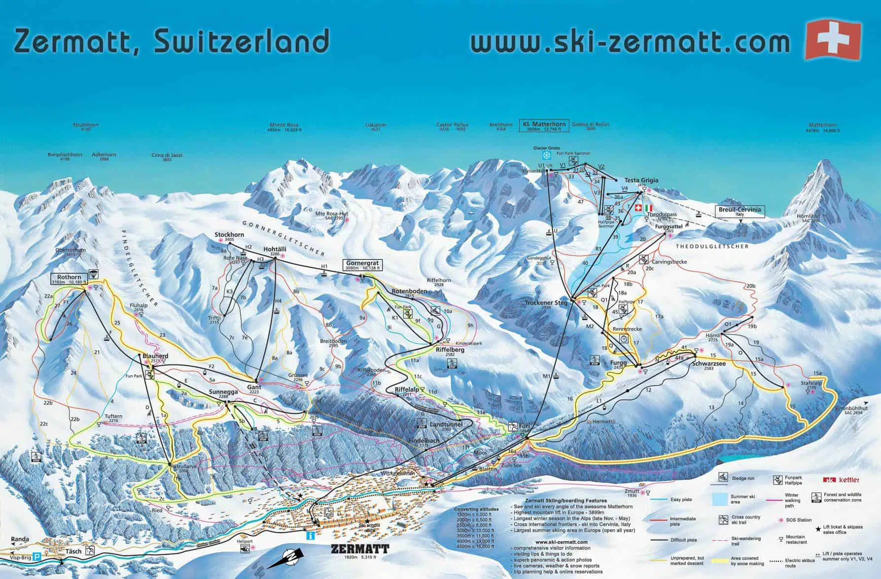 makker dræne Sinewi Zermatt og Cervinia deler Matterhorn - Travel Talk