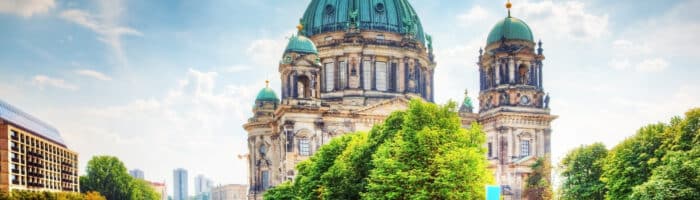 Rejser til Tyskland. Berlin Cathedral. German Berliner Dom. A famous landmark on the Museum Island in Mitte, Berlin, Germany.