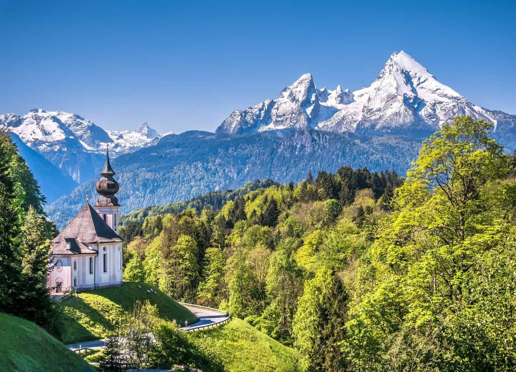 Berchtesgaden i Bayern