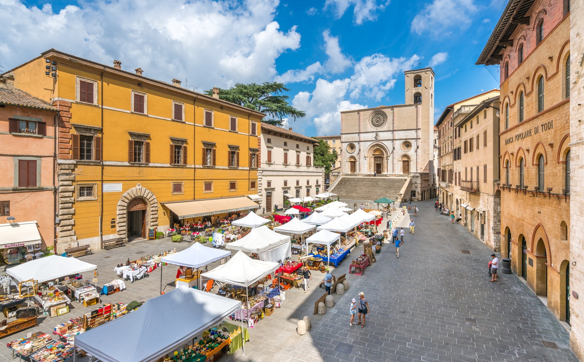 Todi, smuk by i Perugia provinsen, Umbrien, centrale Italien.