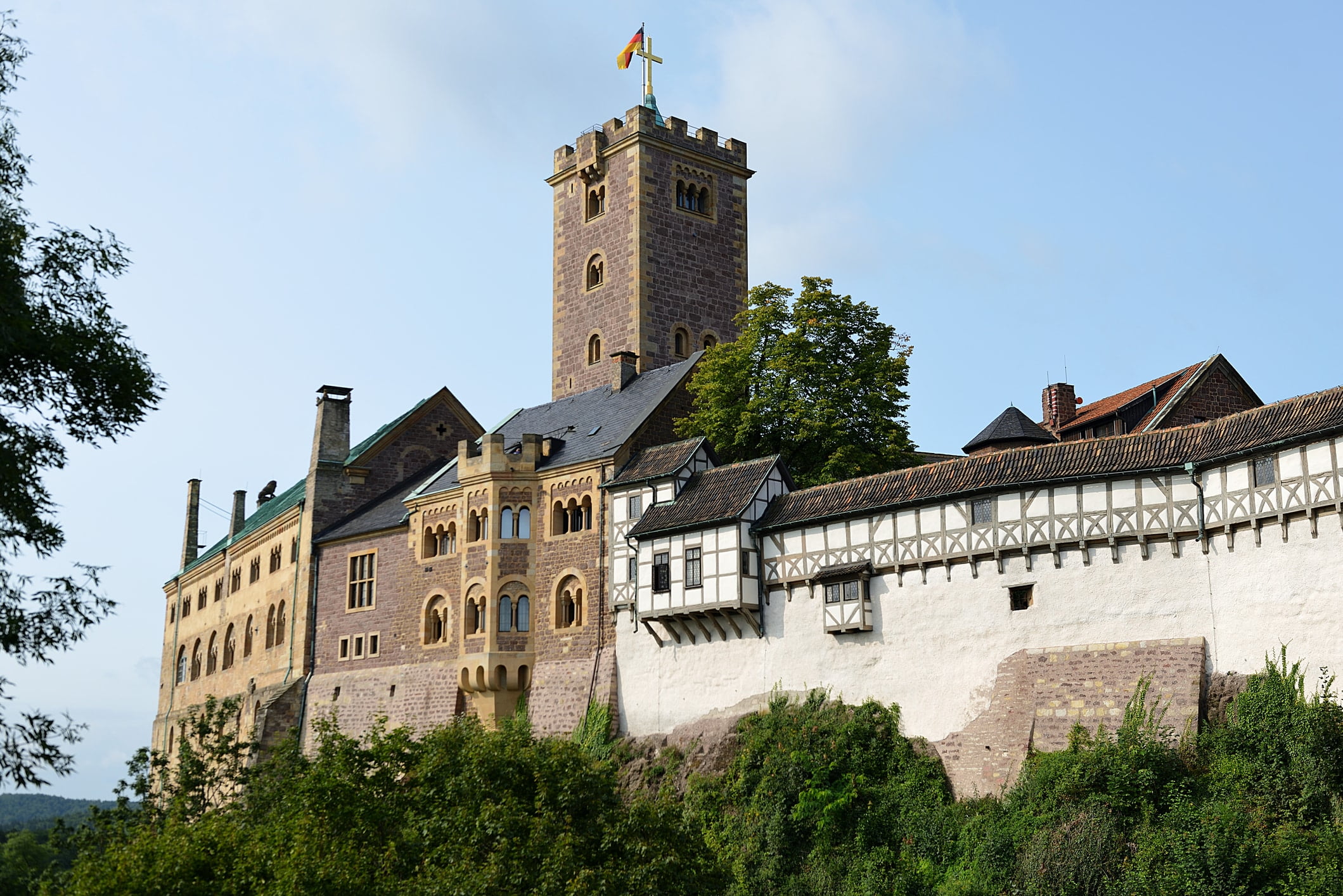 Wartburg slot i Eisenach, Germany. Her oversatte Martin Luther biblen