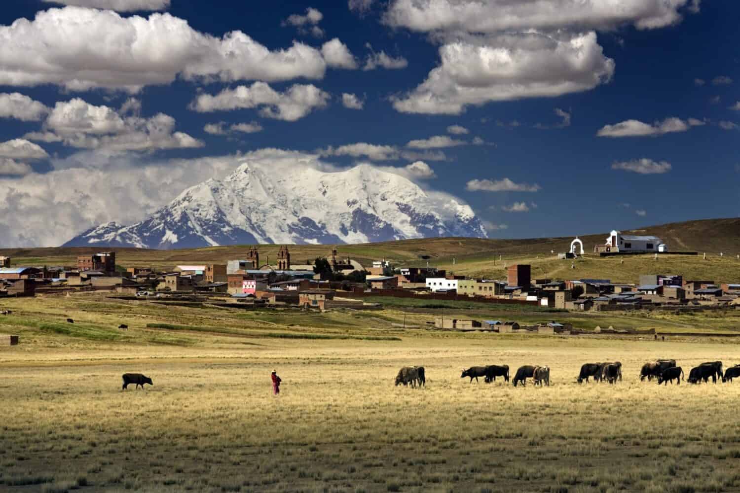 Illimani Mountain - Bolivia. Rejsen til Bolivia
