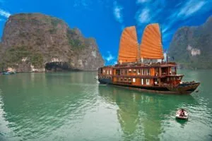 Halong Bay, Vietnam. Unesco World Heritage Site.